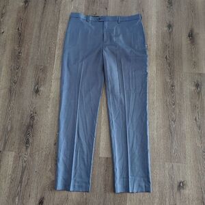 NWT Savane Dress Pants Expandable Waist Vintage Indigo Straight Fit Mens 40 x 36